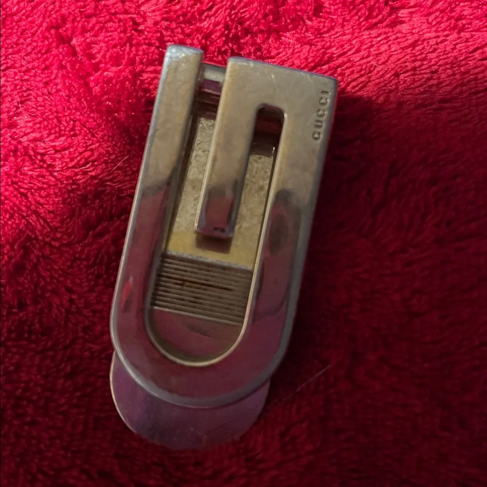Gucci Gold Tone Money Clip Made in Italy